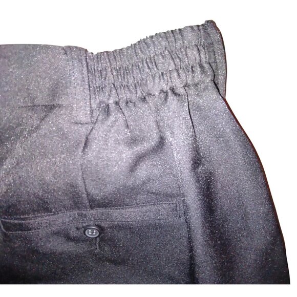 oobe Pants Womens Plus Size 18 x 29" Black Flat Front straight leg Uniform Work - Picture 8 of 9
